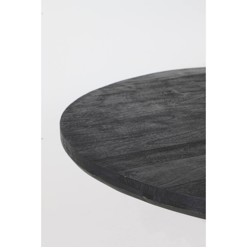 DINING TABLE YLL BLACK MANGO WOOD 120 - DINING TABLES